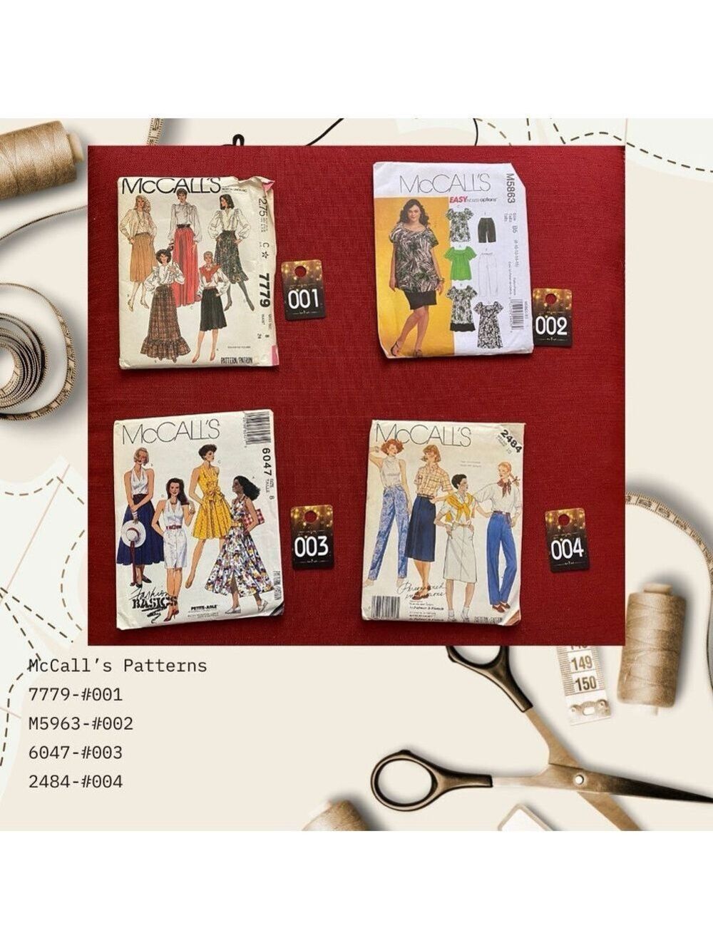 McCall's Sewing Patterns 90’s & 2000’s - Various Sizes